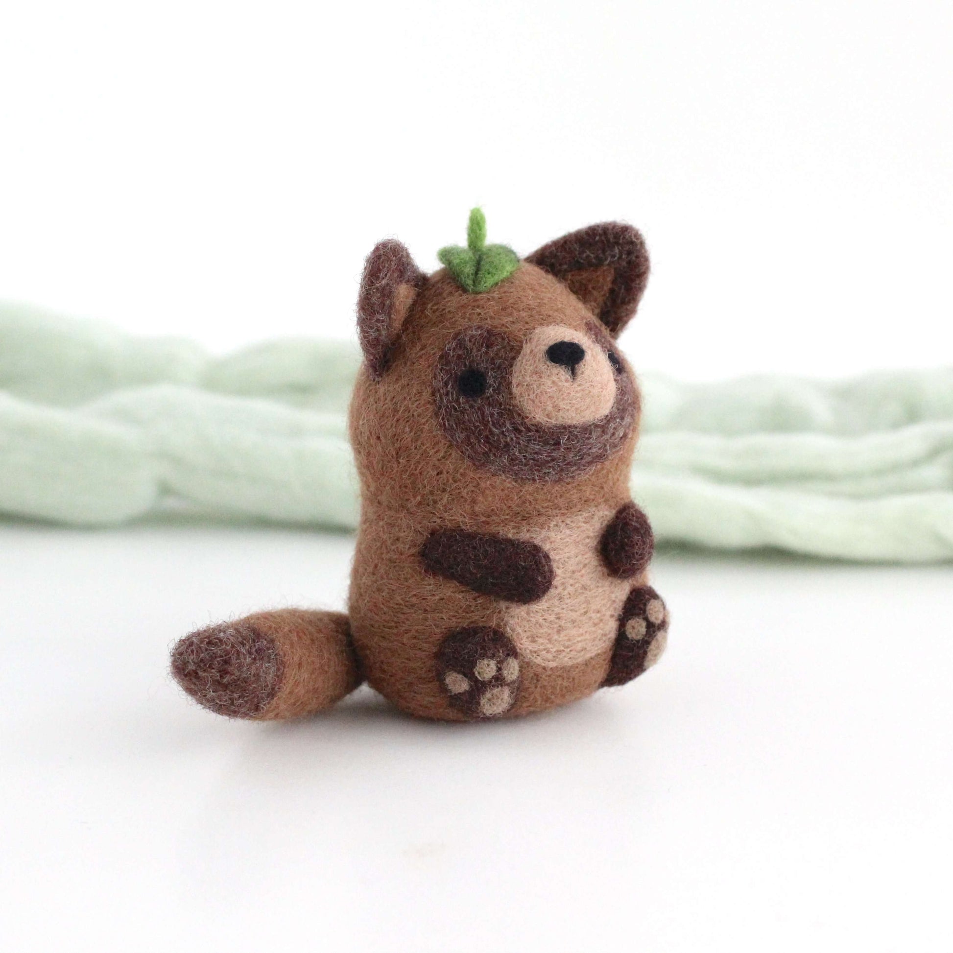 Needle Felted Tanuki by Wild Whimsy Woolies