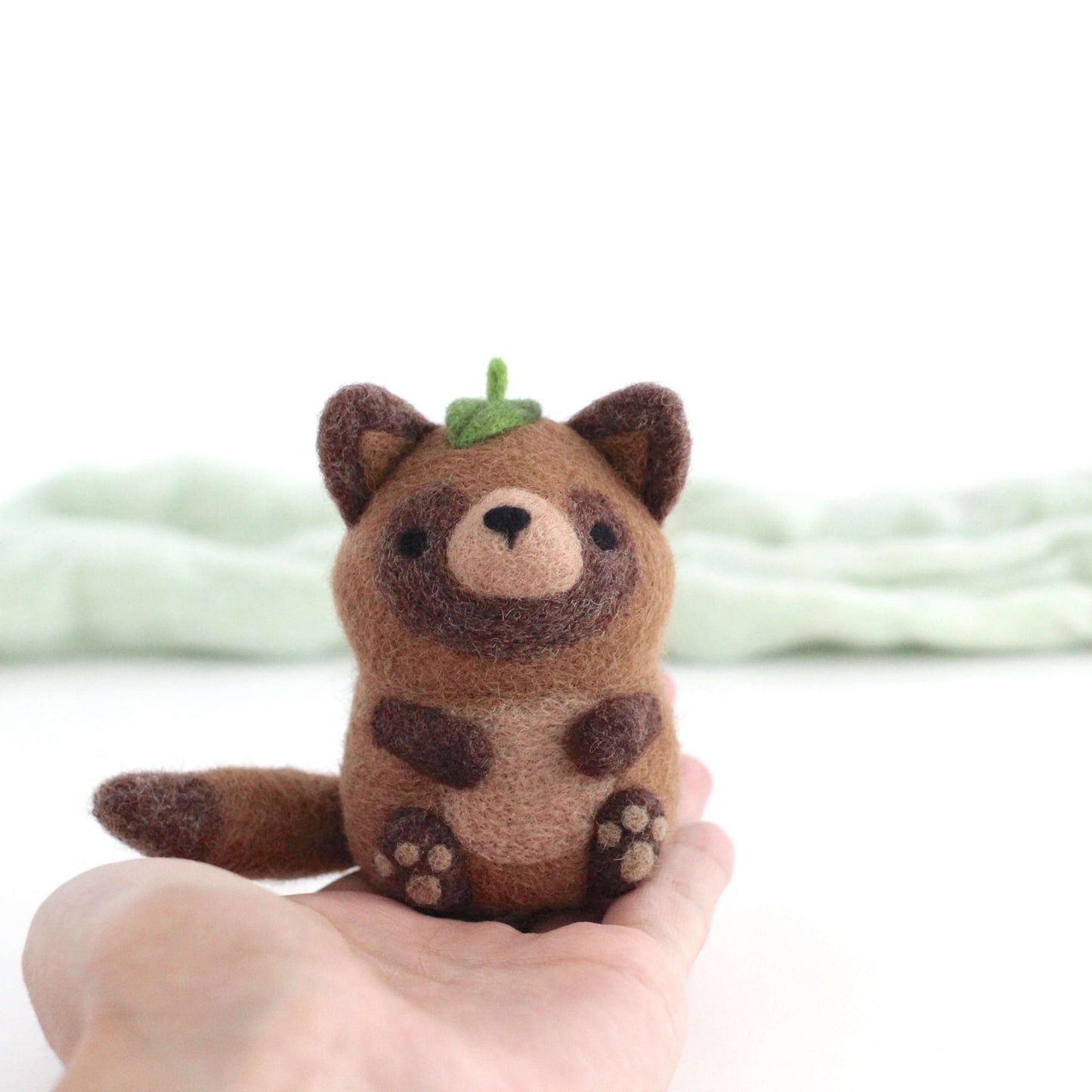 Needle Felted Tanuki