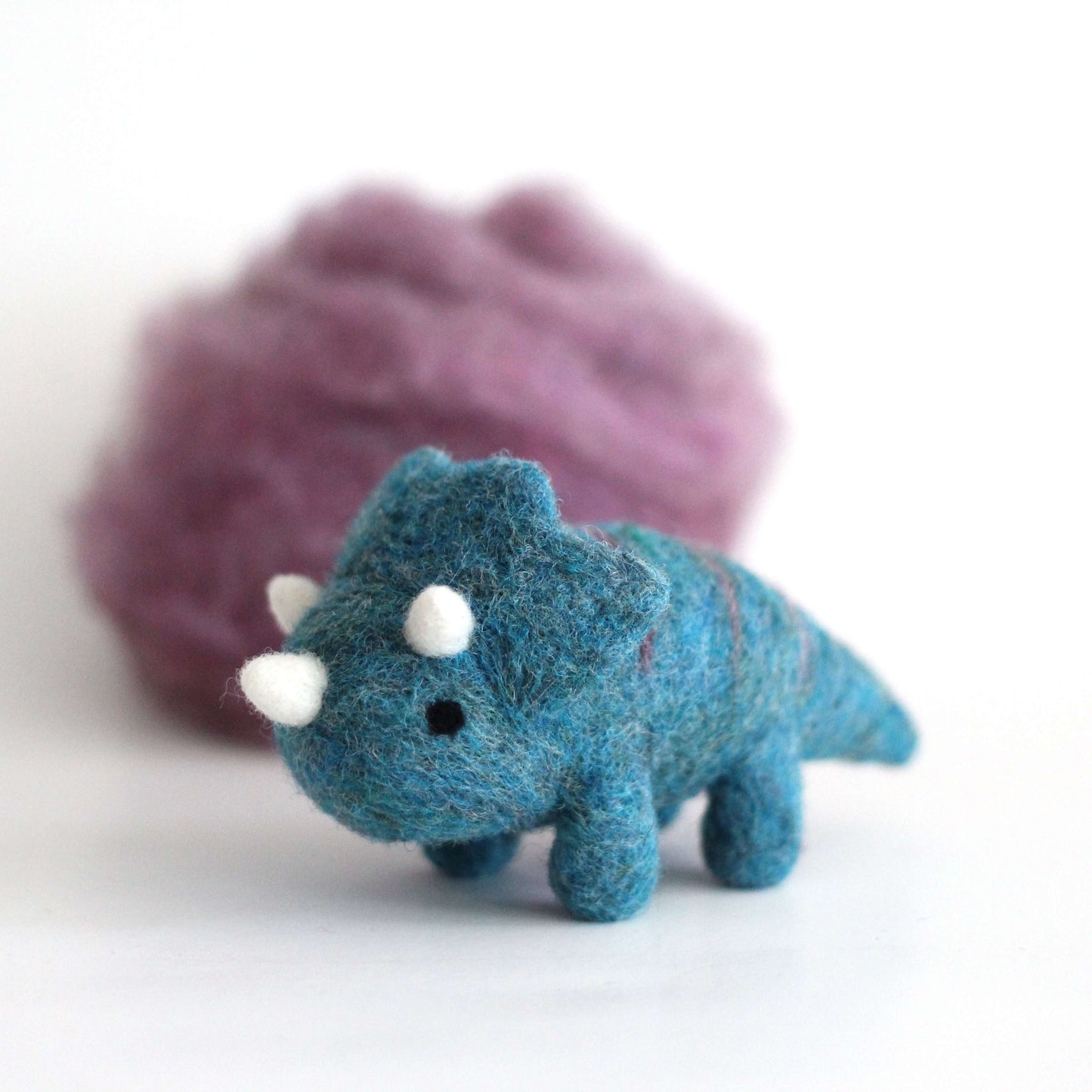 Needle Felted Triceratops