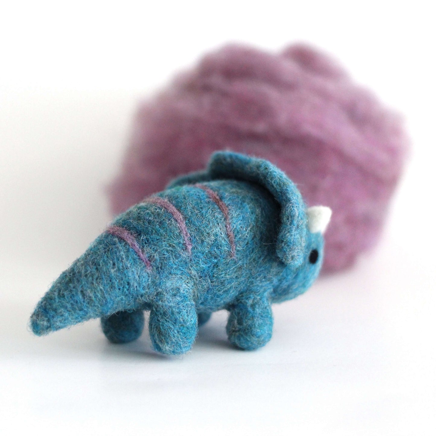 Needle Felted Triceratops