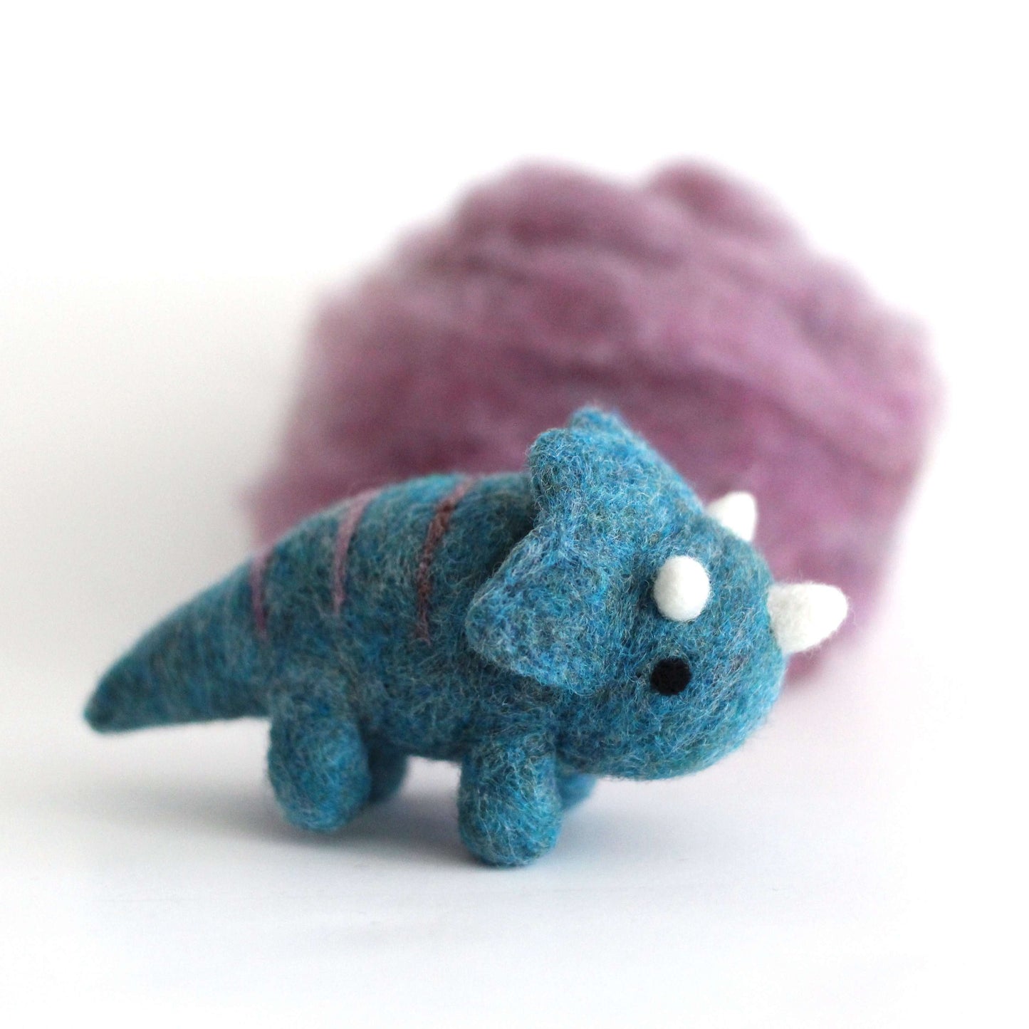 Needle Felted Triceratops