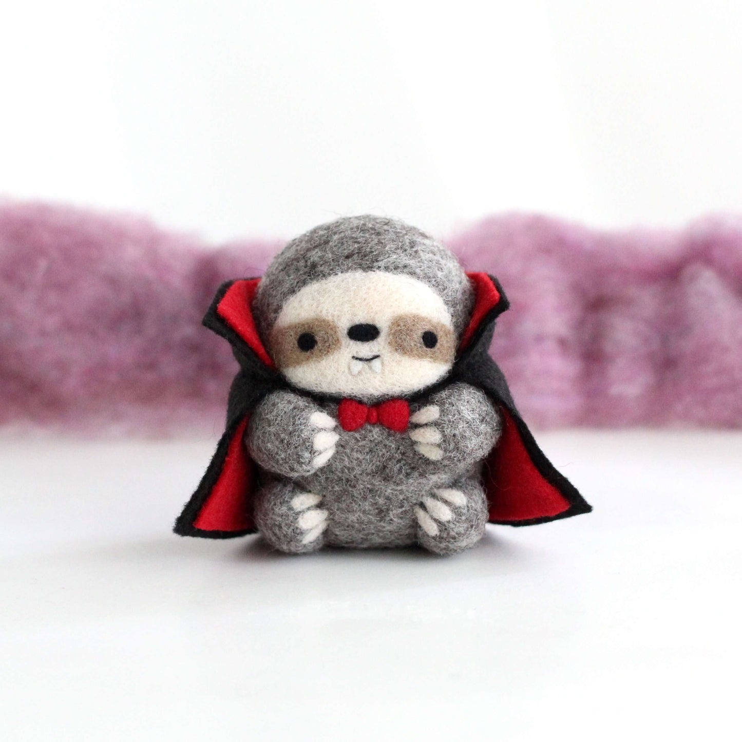 Needle Felted Vampire Sloth