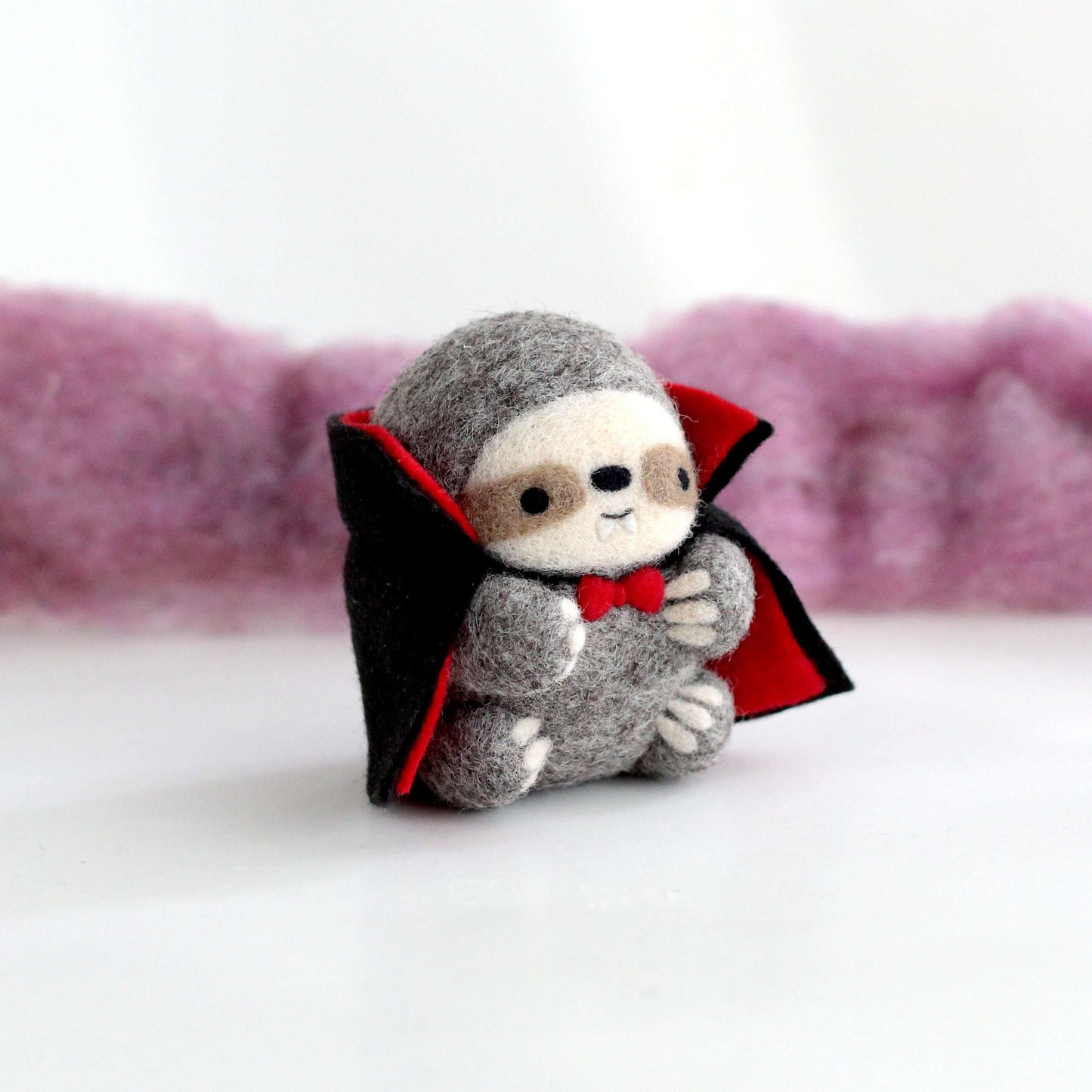 Needle Felted Vampire Sloth