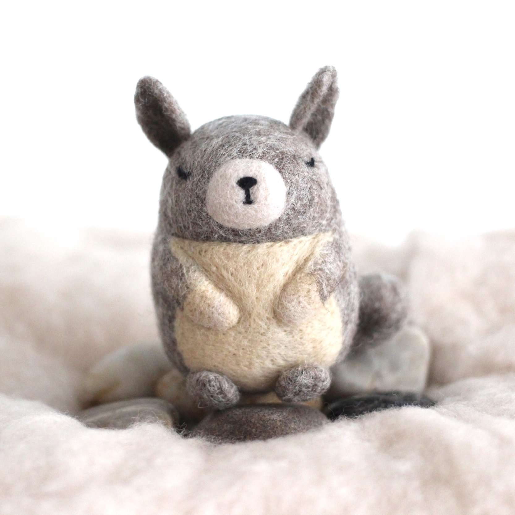 Needle Felted Viscacha by Wild Whimsy Woolies
