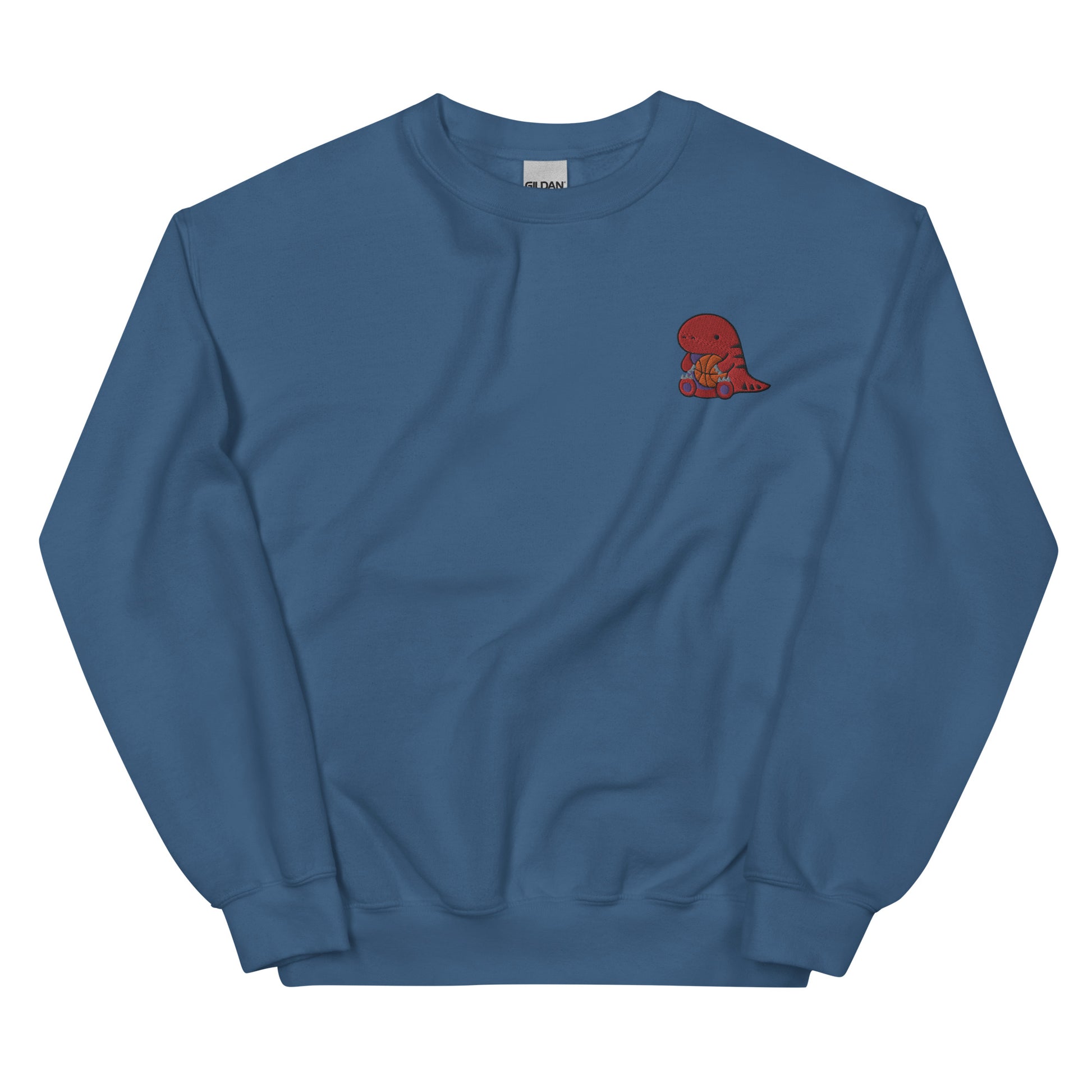 Embroidered Raptor Sweatshirt - Toronto Basketball Apparel: Indigo Blue / S