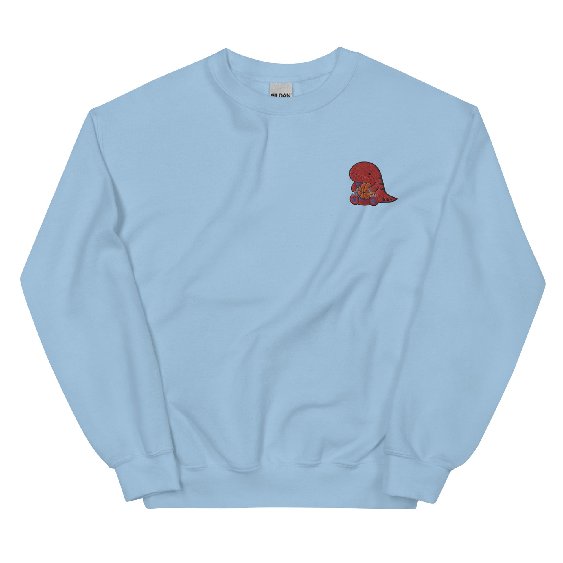 Embroidered Raptor Sweatshirt - Toronto Basketball Apparel: Light Blue / S