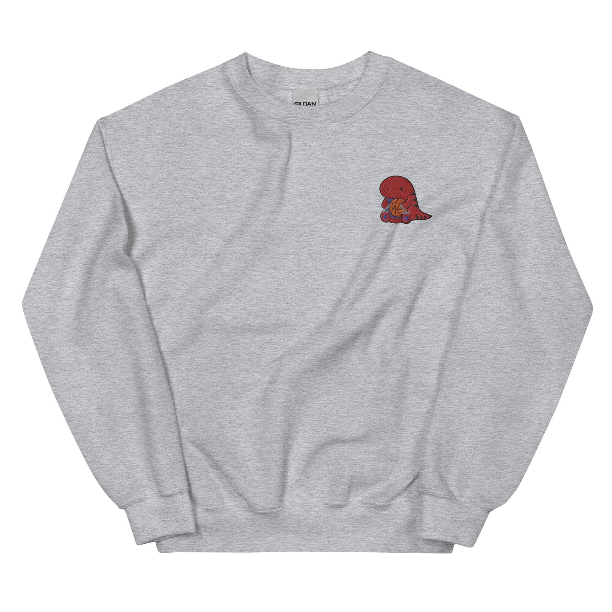 Embroidered Raptor Sweatshirt - Toronto Basketball Apparel: Sport Grey / S